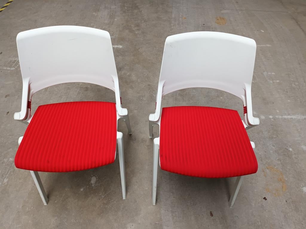 Chaises, Enlèvement, Rouge, Tissus