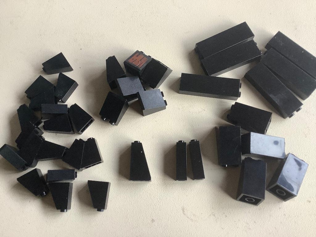 Lego grote blokken zwart 38 stuks / 400-2, Ophalen of Verzenden, Zo goed als nieuw, Losse stenen, Lego