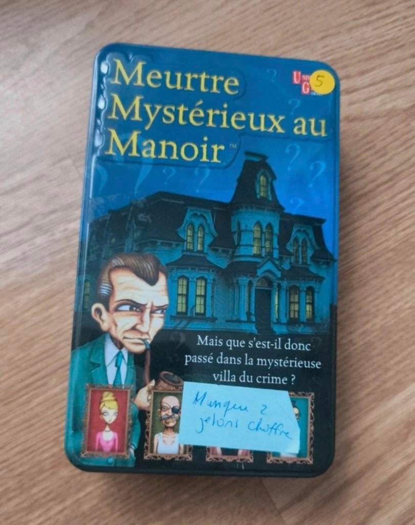 Jeu de société meurtre mystérieux au manoir famille enfant, Enlèvement