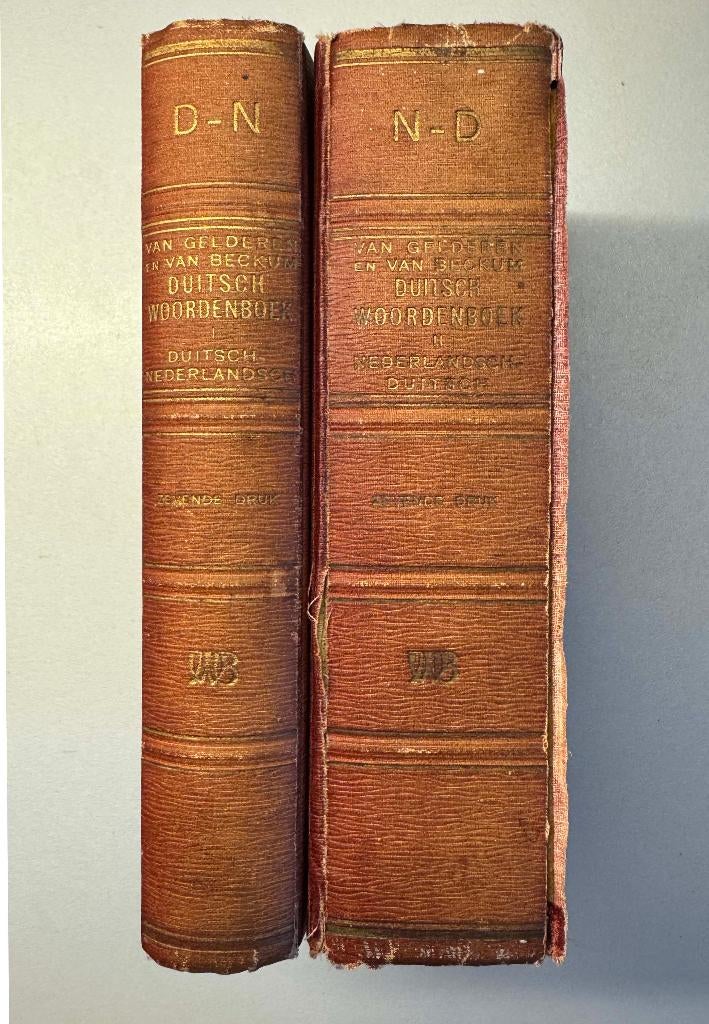 Nederlandsch-Duitsch-Nerderlandsch woordenboek, Antiek en Kunst, Ophalen of Verzenden