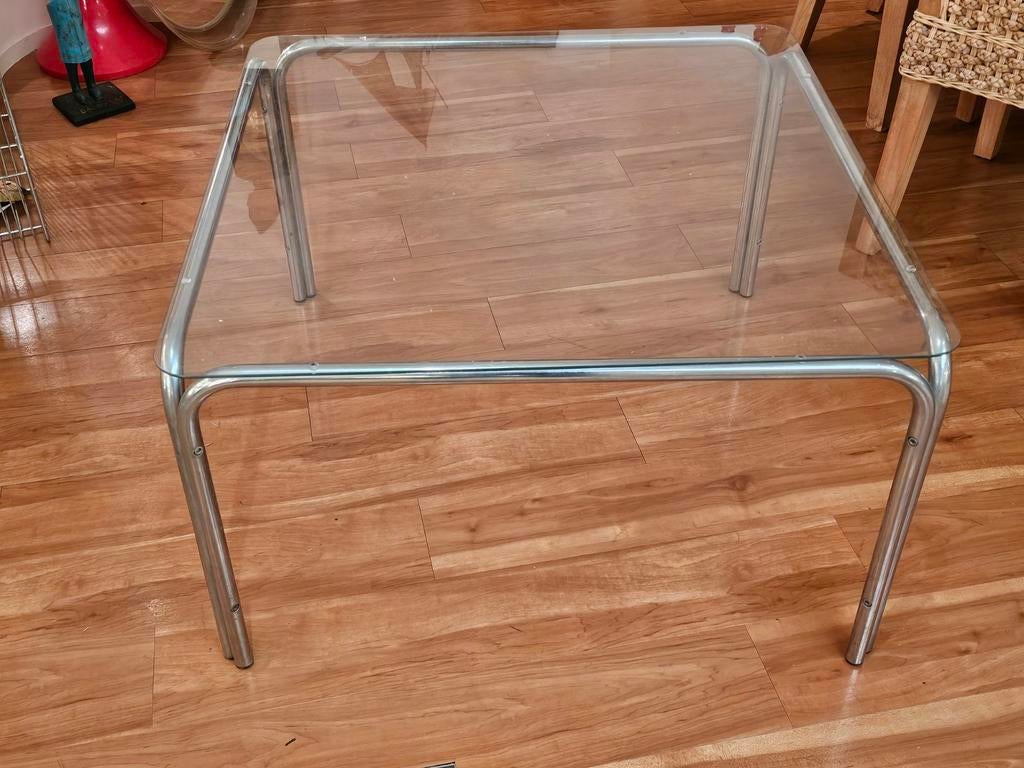 Vintage salontafel/bijzettafel in chroom uit het midden van, Huis en Inrichting, Tafels | Salontafels, Ophalen