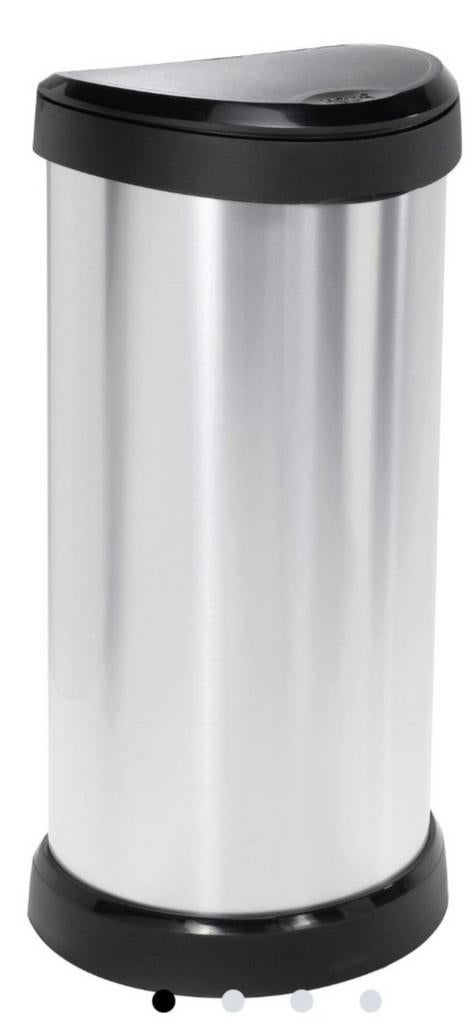 Poubelle déco CURVER METALLIC's 40L Push, Maison & Meubles, Accessoires pour la Maison | Poubelles, Synthétique, Enlèvement, Utilisé