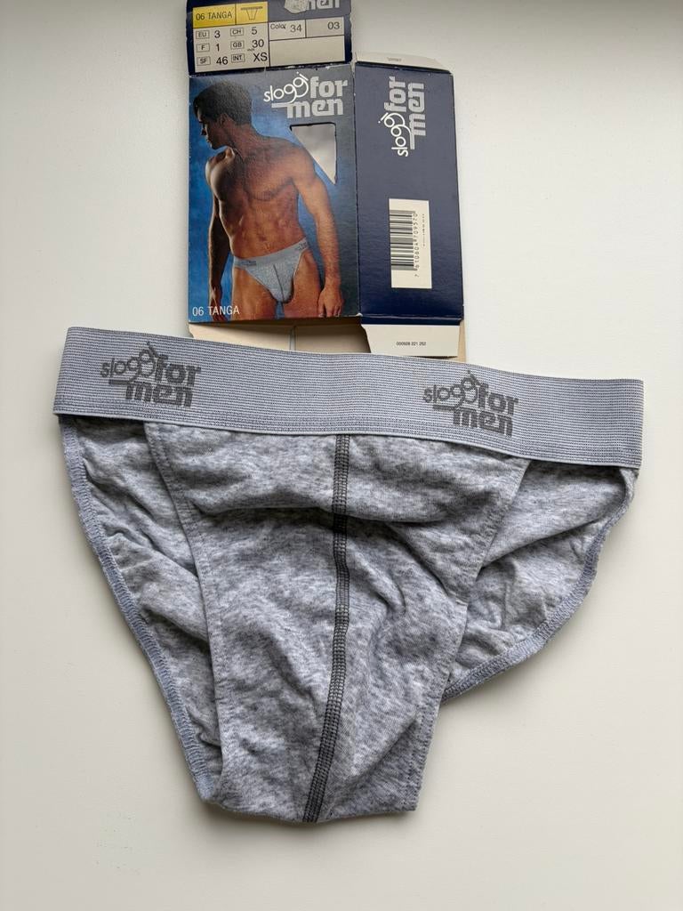 Tanga Sloggi pour homme Nouveau, Envoi, Gris, Slip
