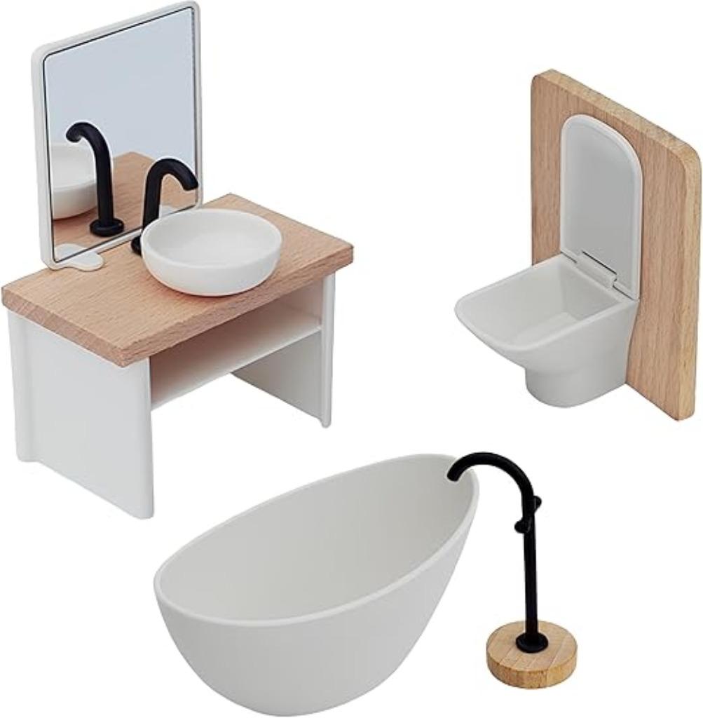 Meubles miniatures pour maison de poupée, salle de bain, LIV, Envoi, Neuf, Maison de poupées