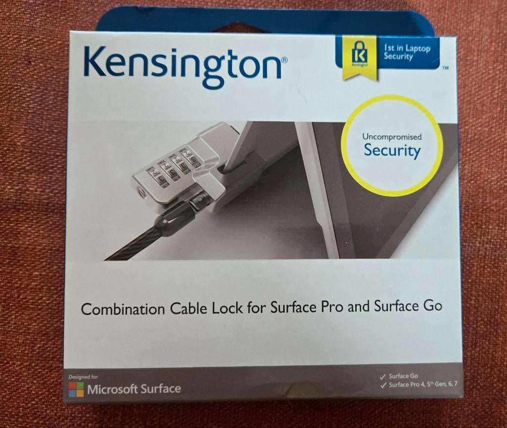 Kensington Câble de sécurité à combinaison pour Surface Pro, Informatique & Logiciels, Enlèvement ou Envoi, Neuf