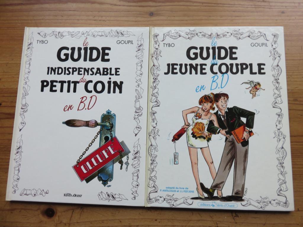 2 stripalbums: Een gids voor het kleine hoekje en het jonge, Gelezen, Ophalen of Verzenden, TYBO-GOUPIL, Meerdere stripboeken