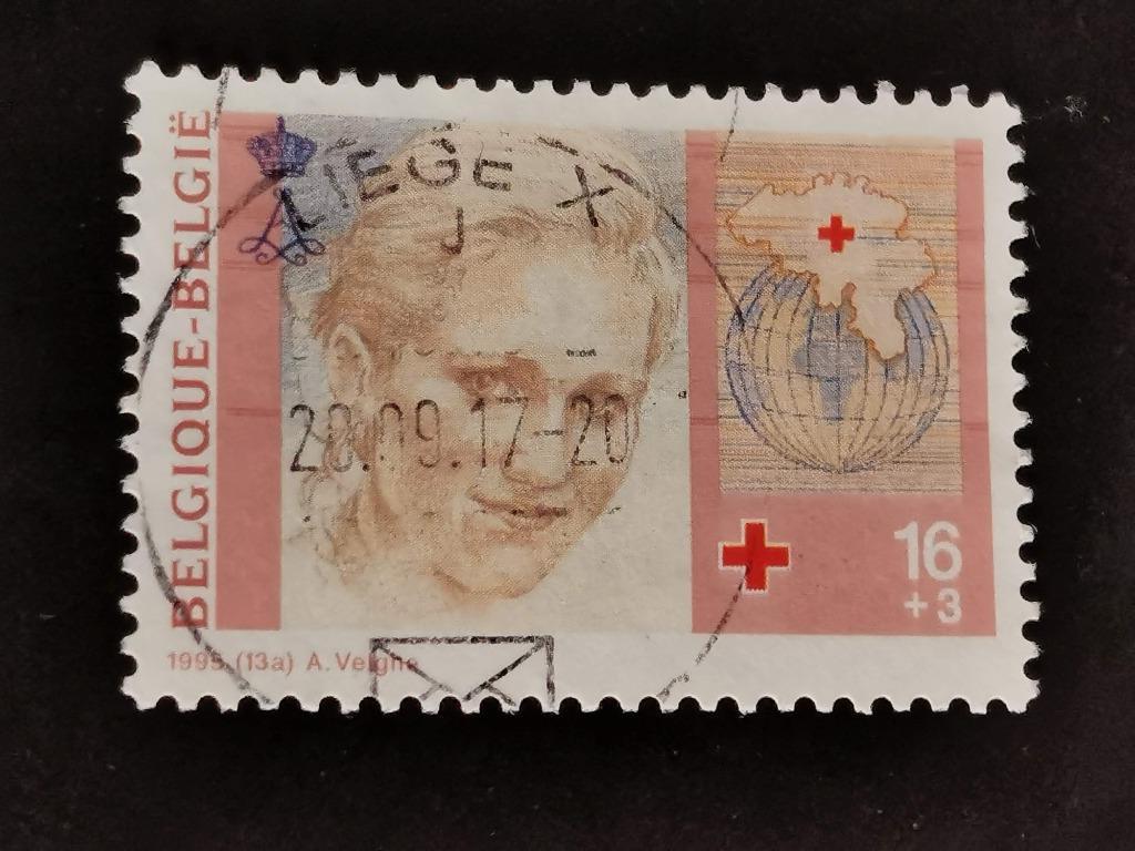 Belgie 1995 - Belgische Rode Kruis - Prinses Astrid, Postzegels en Munten, Ophalen of Verzenden, Rode kruis