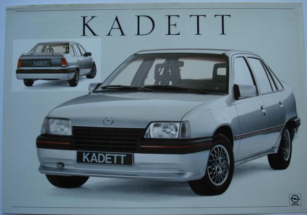Opel Kadett Sedan optisches Tuning 1986 Brochure Catalogue P, Envoi, Utilisé, Opel