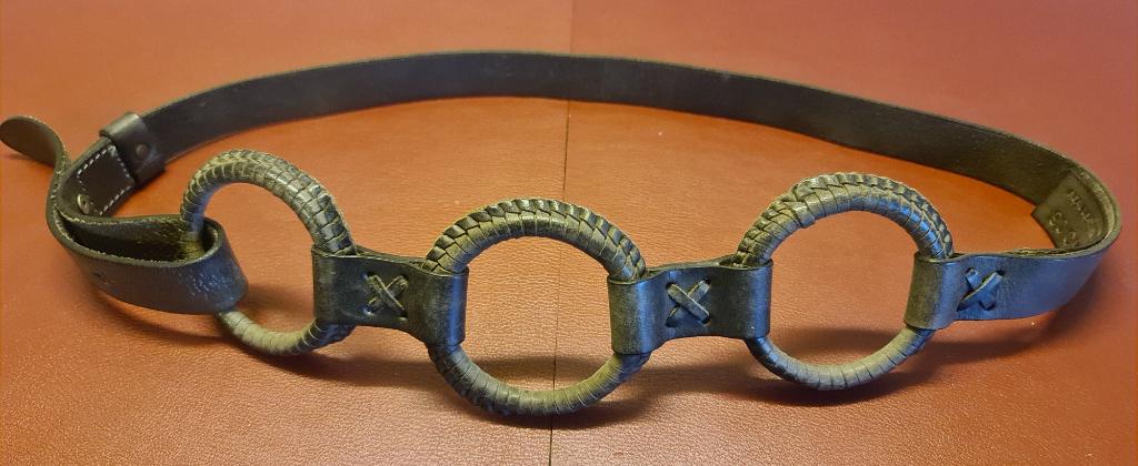 Ceinture en cuir marron 'Terre Bleue' - 80 cm, Enlèvement ou Envoi, Terre Bleue, Comme neuf, Brun