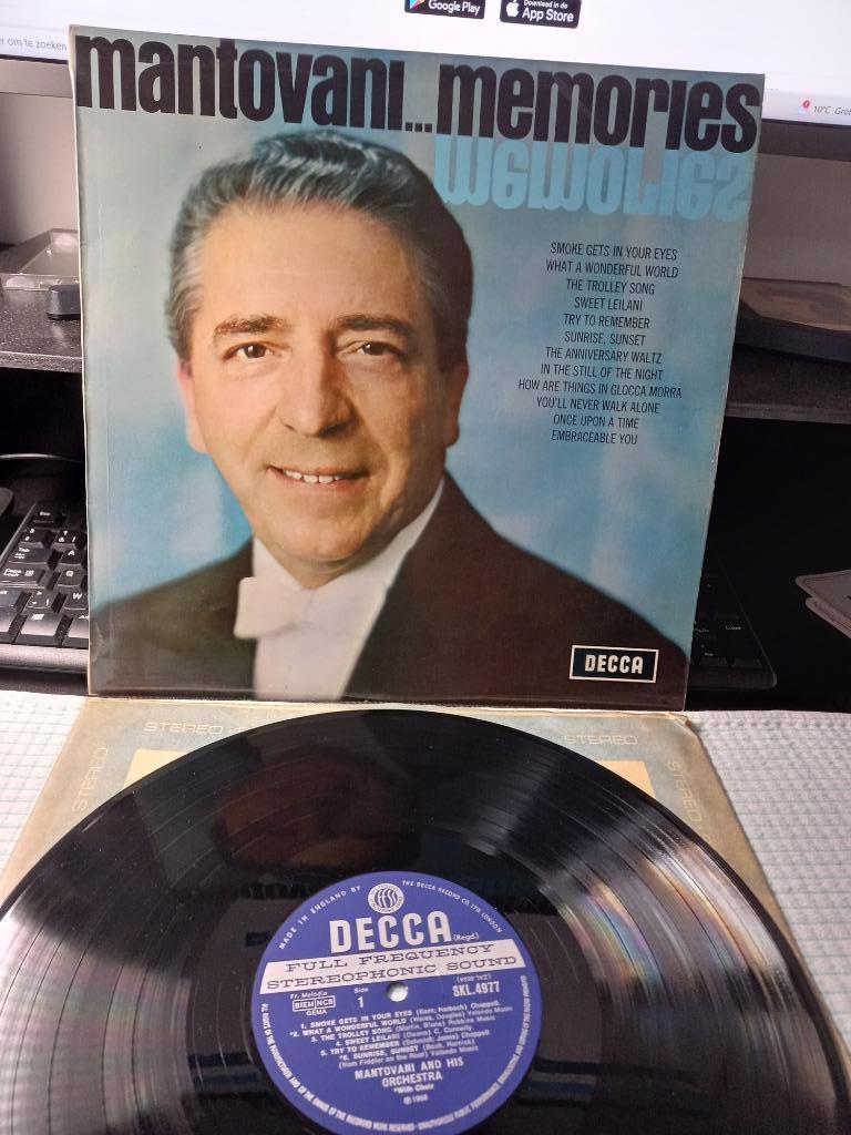Mantovani ‎– Memories - lp = Mint, Enlèvement ou Envoi, Comme neuf, 12 pouces