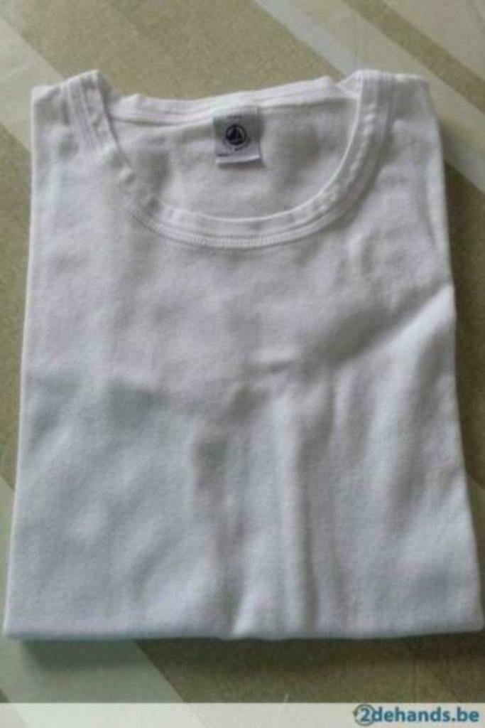 2 x Petit Bateau witte onderhemden, Kinderen en Baby's, Ophalen of Verzenden, Nieuw, Petit Bateau, Jongen of Meisje
