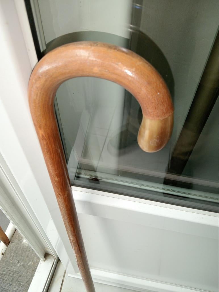 Riet. hoorn. 90 cm, Diversen, Wandelstokken, Ophalen of Verzenden