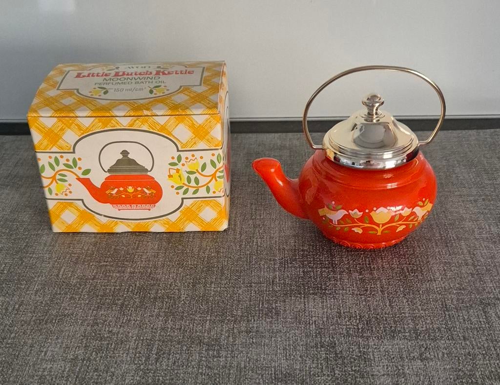 Vintage/ Retro 3 Avon badolie keteltje,koffiepotje, kruikje, Ophalen