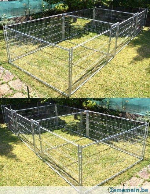 chenil 3x12,5m² enclos x3 galva chenil triple xxl neuf, Animaux & Accessoires, Accessoires pour chiens, Envoi, Neuf