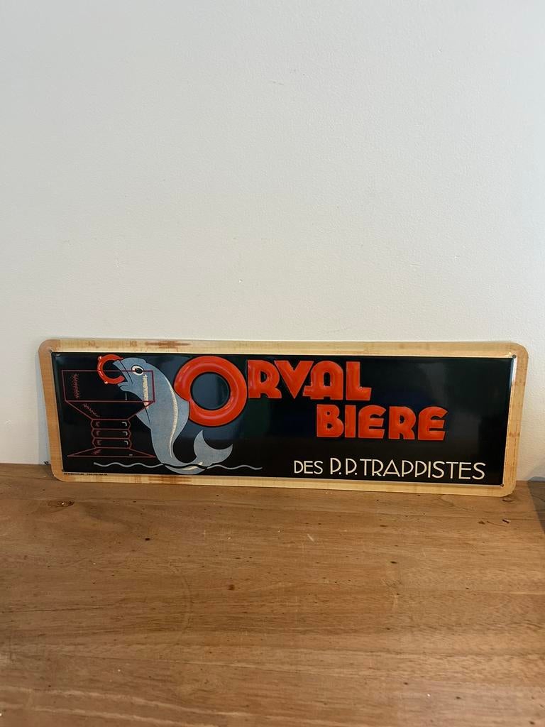 Plaque en métal Orval 50/17cm en relief neuve et emballée, Enlèvement ou Envoi
