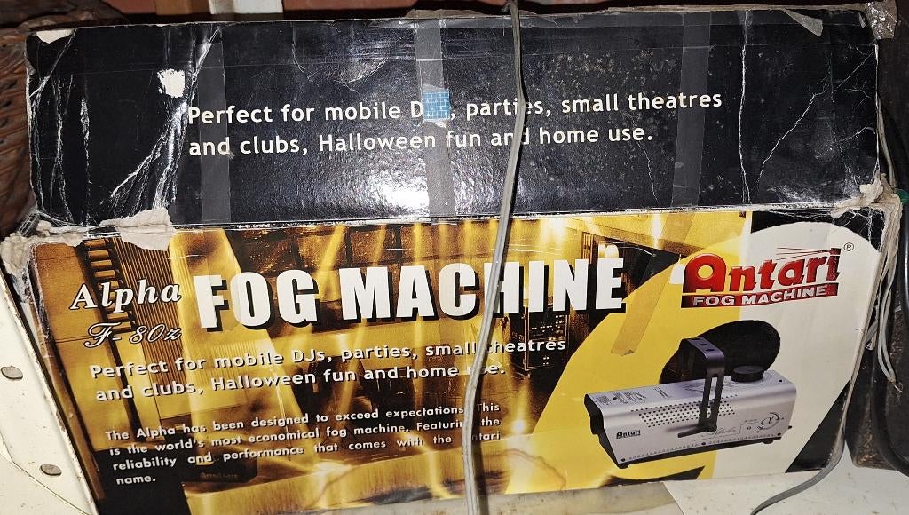 Rookmachine + discolichten, Enlèvement, Utilisé, Détecteur de fumée