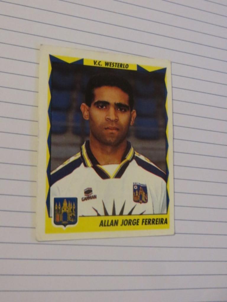 Voetbal : Sticker Football 99 : Allan Ferreira - Westerlo, Ophalen of Verzenden, Nieuw, Poster, Plaatje of Sticker