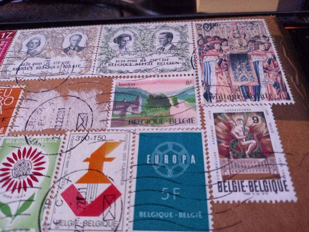 Prachtige postzegels op omslag, Timbres & Monnaies, Enlèvement ou Envoi, Affranchi