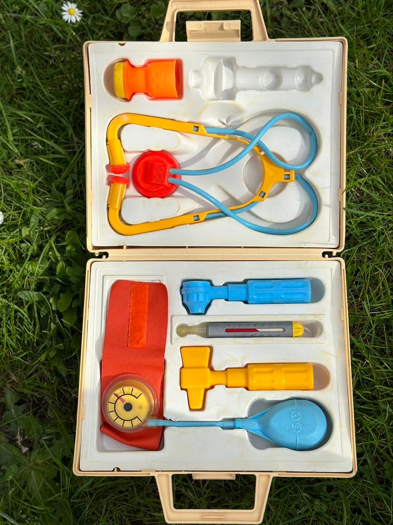 Vintage fisher-price medical kit dokterstas fisherprice, Ophalen of Verzenden