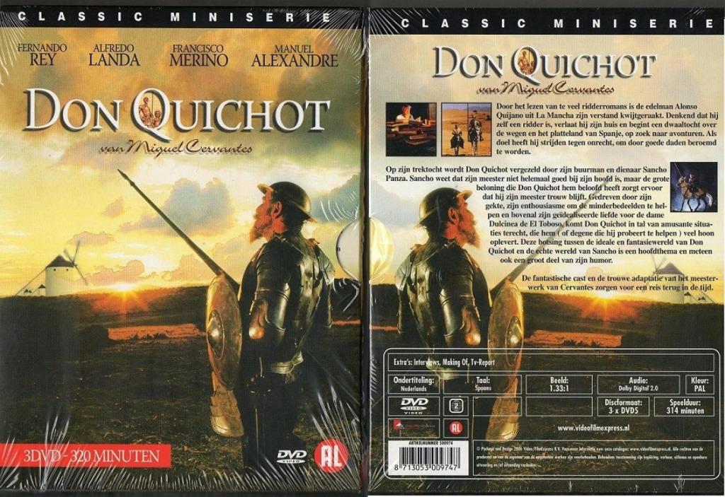DON QUICHOT 3 DVD BOX NIEUW Spaans leren op een leuke manier, Alle leeftijden, Ophalen of Verzenden, Nieuw in verpakking, Boxset