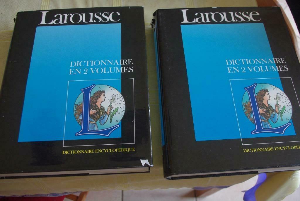 Larousse en 2 volumes dictionnaire, Utilisé, Français