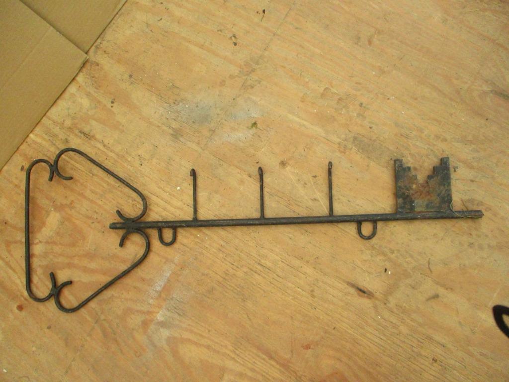 grote ijzeren sleutelhanger , kapstok , kledinghanger, Enlèvement, Utilisé, Métal, Autres types