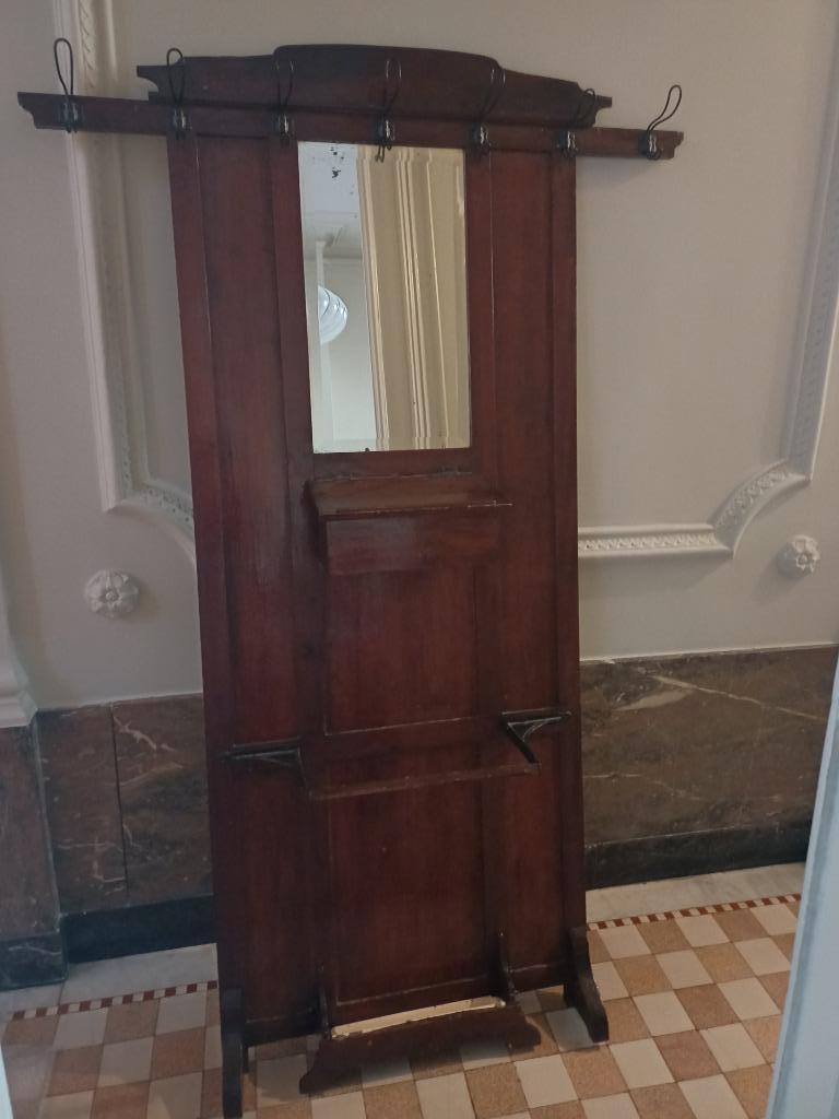 Porte-manteau sur pied en bois - ancien, Utilisé, Bois, Portemanteau sur pied, 150 à 200 cm