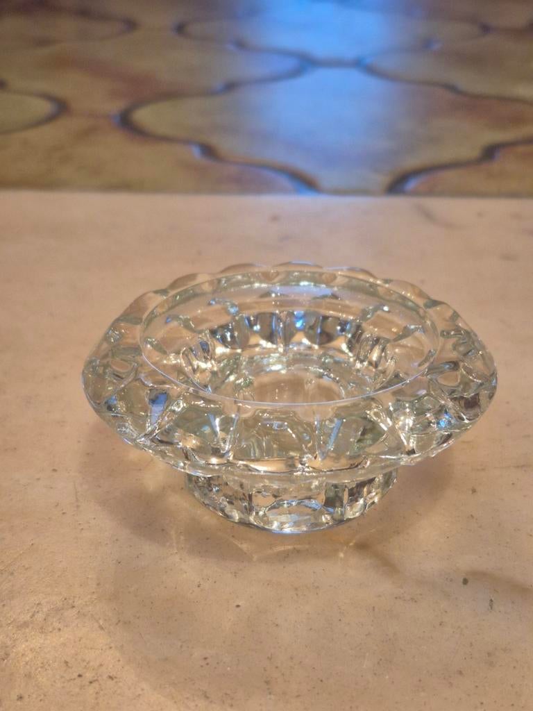 Porte bougie vintage en cristal en parfait état., Antiquités & Art, Antiquités | Verre & Cristal, Enlèvement