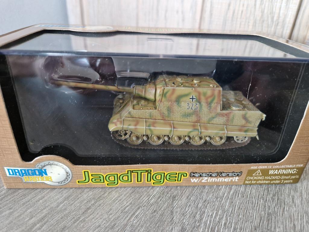 Dragon Armor 60109 JagdTiger Henschel w/Zimmerit char tank, Enlèvement ou Envoi, Armée de terre, Miniature ou Figurine
