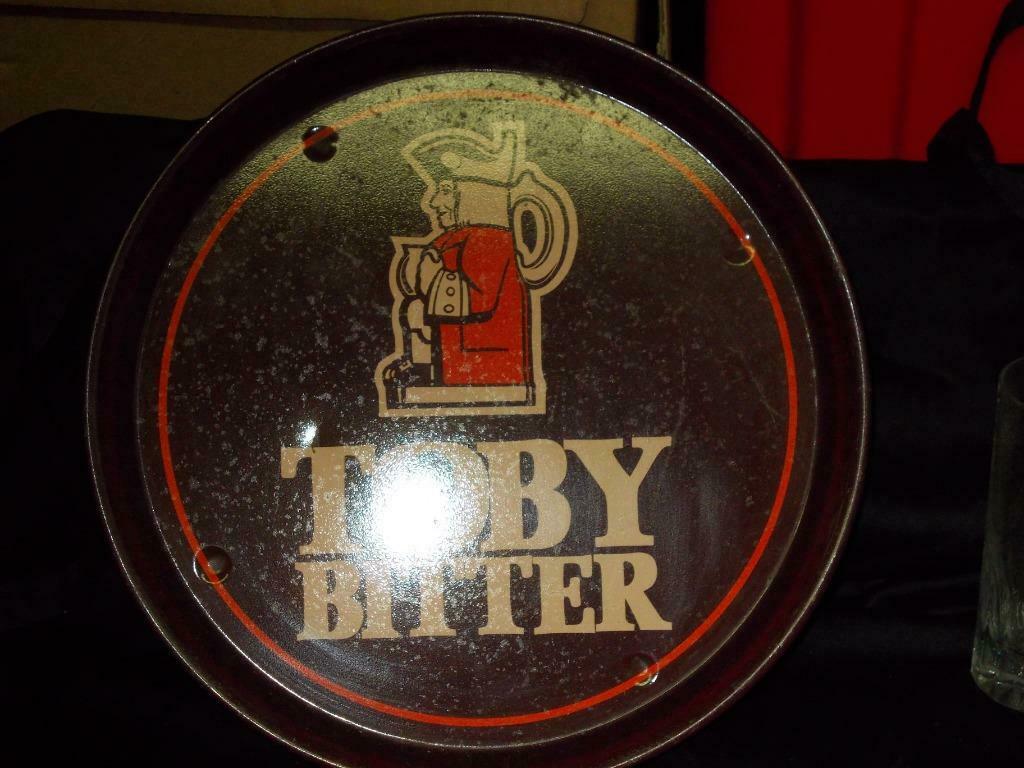 Beersign.Reclame.Plateau.Toby's Bitter, Enlèvement ou Envoi, Utilisé, Ustensile