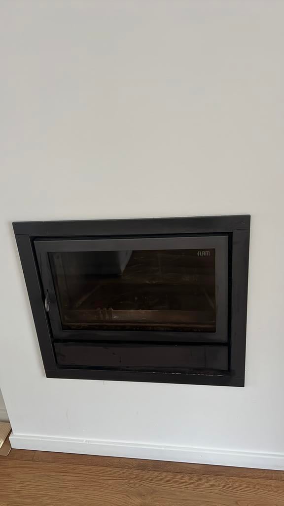 Flam inbouwkachel MT 68/57, Ophalen, Zo goed als nieuw, Inbouwhaard, Houthaard