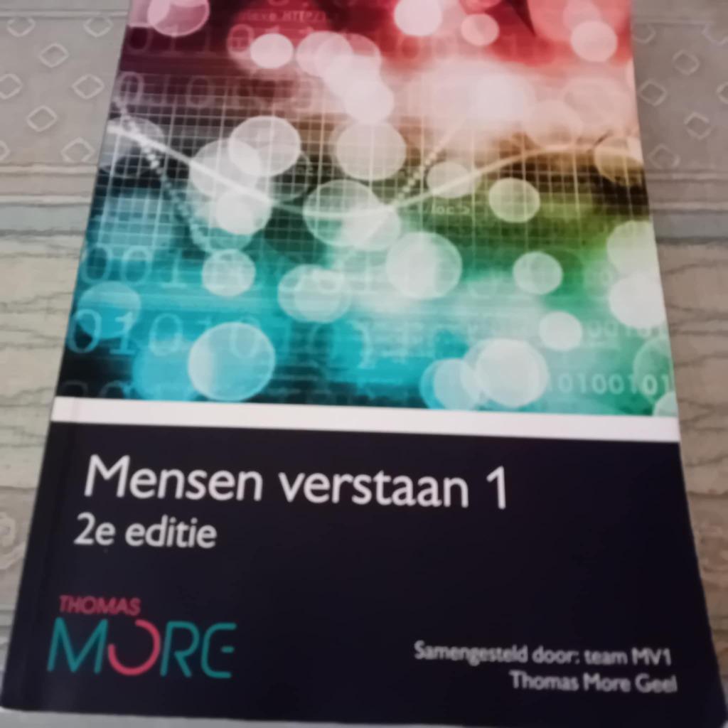 Mensen verstaan 1, 2e editie Thomas More college, Boeken, Studieboeken en Cursussen, Ophalen of Verzenden, Gelezen, Hoger Onderwijs