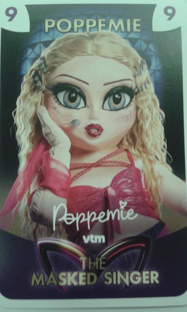 Verzamelkaart  POPPEMIE  Masked Singer 2024, Ophalen of Verzenden