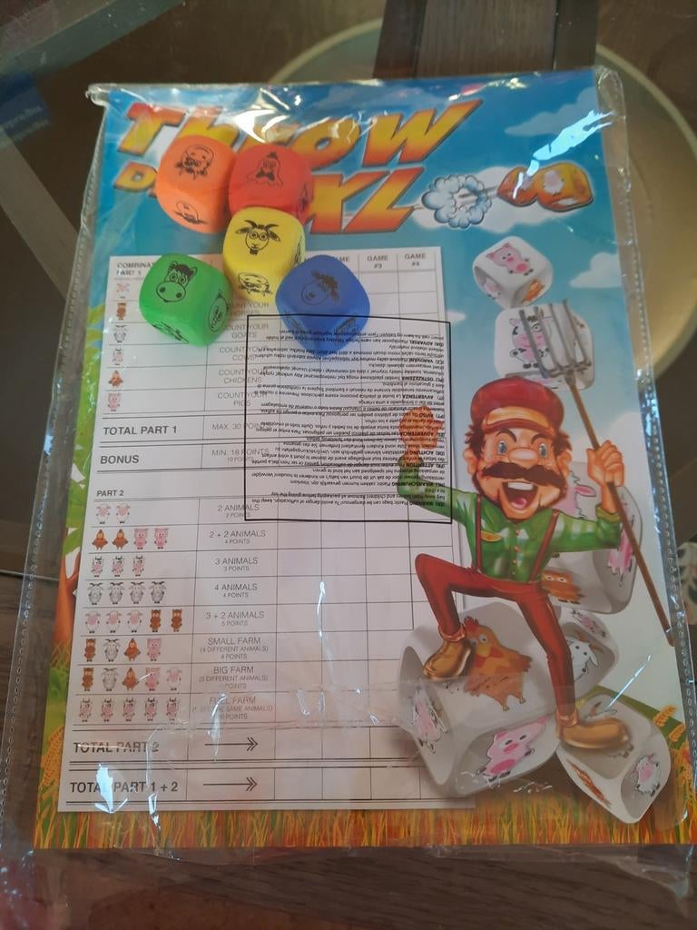 Gezelschapsspel kinderversie van Yahtzee, zo goed als nieuw, Ophalen of Verzenden, Zo goed als nieuw