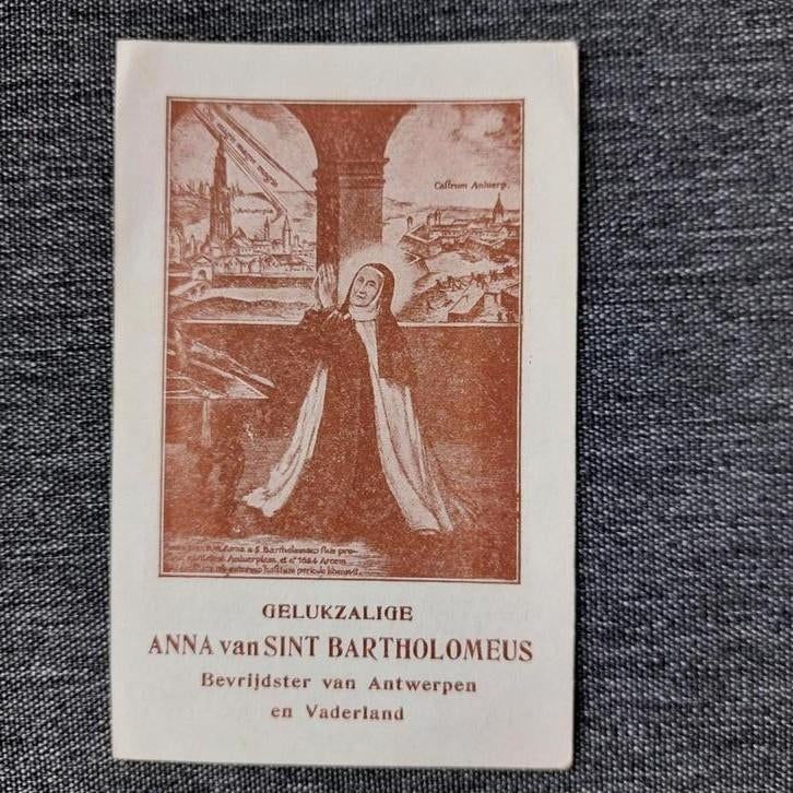 Oud bidprentje H.Anna van Sint-Batholomeus, Boeken, Ophalen of Verzenden, Zo goed als nieuw
