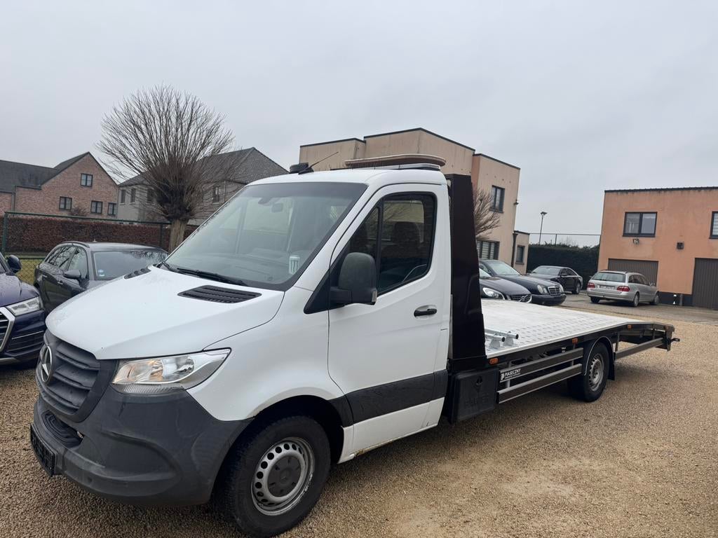 Mercedes Sprinter 314 CDI Takelwagen Automaat, Autos, Camionnettes & Utilitaires, Cuir, Achat, Euro 6, Entreprise