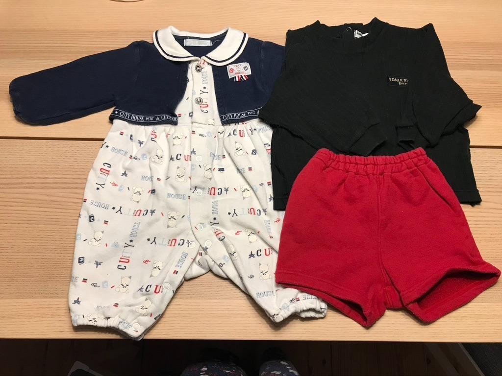 Lot de 3 vêtements pour fille 80cm, Enlèvement, Utilisé, Fille