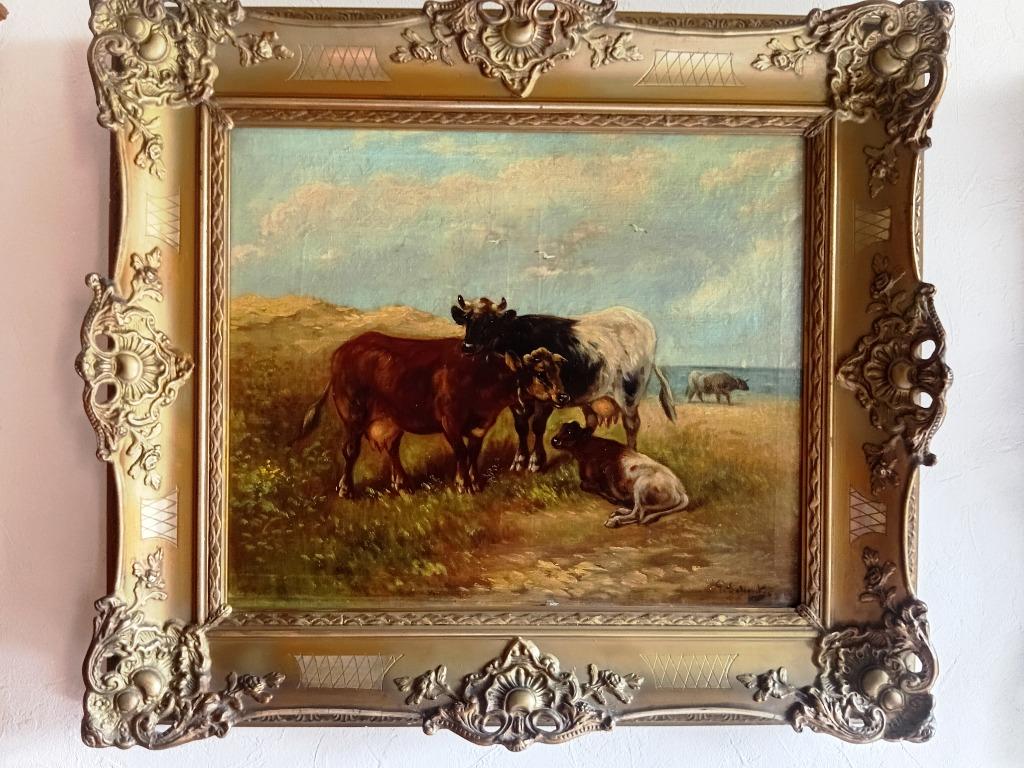 twee  schilderijen   van Paul Henry Schouten   (pendant), Antiek en Kunst, Kunst | Schilderijen | Klassiek, Ophalen