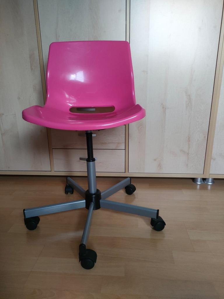 Roze bureaustoel, Ophalen, Gebruikt, Roze, Bureaustoel