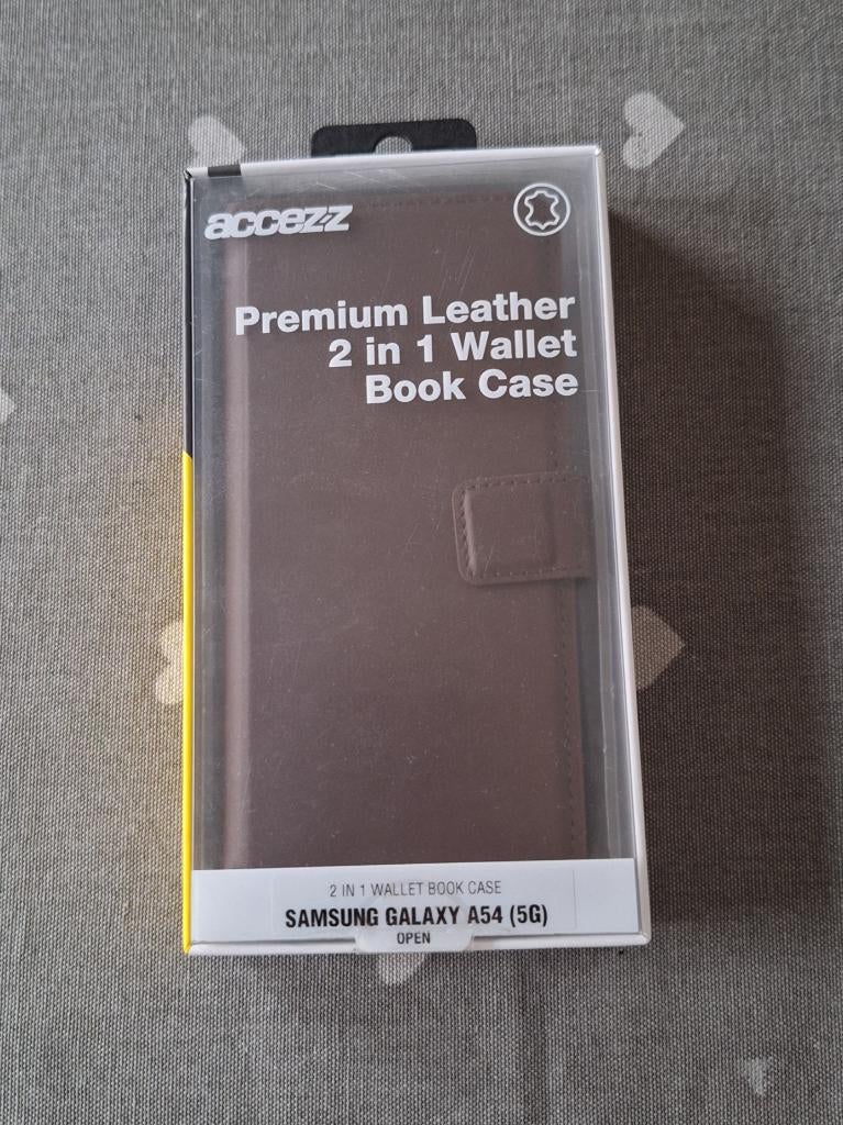 Étui livre marron Samsung A54 (5G) neuf, Enlèvement ou Envoi, Neuf, Autres modèles, Housse ou Sac