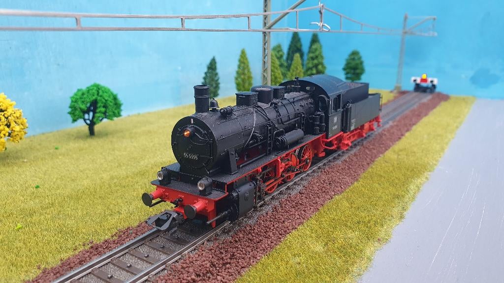 Locomotive à vapeur numérique à 3 rails Märklin 37550 H0, Enlèvement ou Envoi, Courant alternatif, Comme neuf, Locomotive