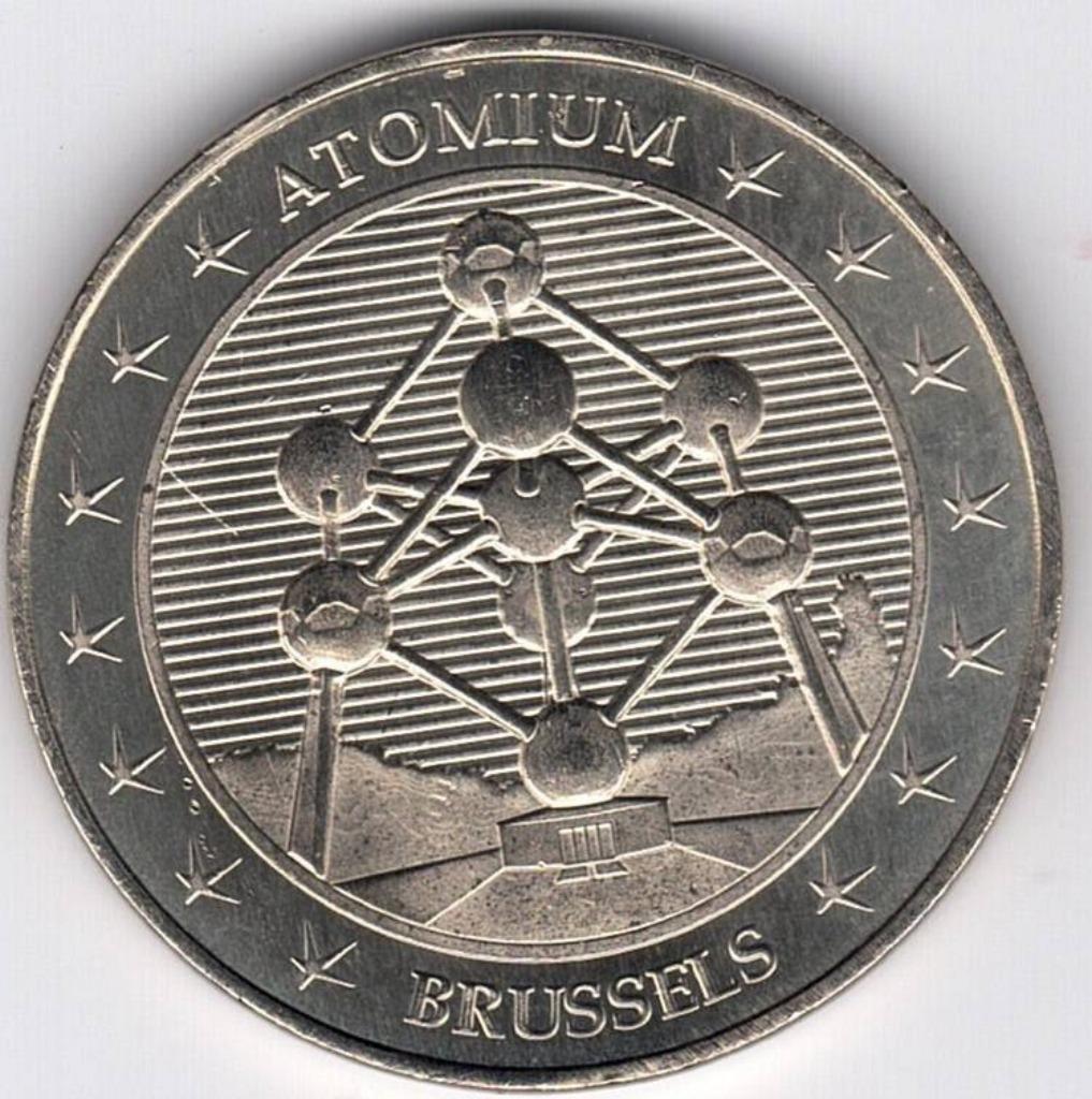 Belgique national Tokens Atomium, Ophalen of Verzenden, België, Zilver