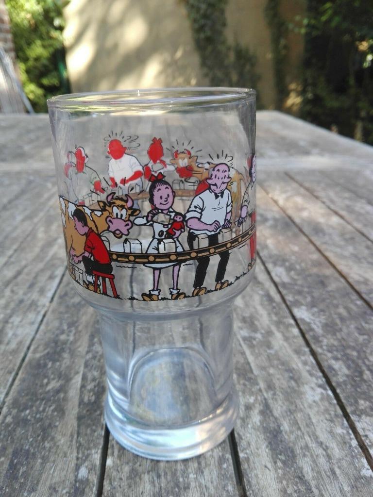 Verre bob et bobette Suske en Wiske, Enlèvement ou Envoi, Utilisé, Verre à eau