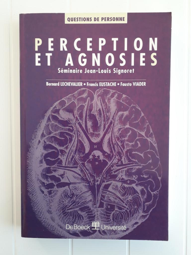 Perception et agnosies (Questions de personne), Livres, Psychologie, Enlèvement ou Envoi, Utilisé, Collectif