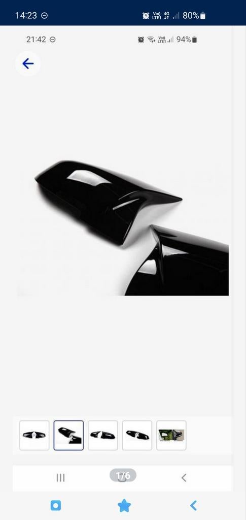 Spiegelkappen zwart blinkend, voor bmw f20 f21 f87 f23 f30, Auto-onderdelen, Ophalen of Verzenden, BMW