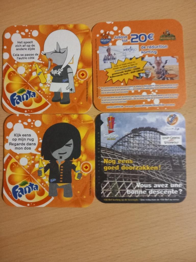 Bierviltjes Fanta (40), Verzamelen, Ophalen of Verzenden, Zo goed als nieuw