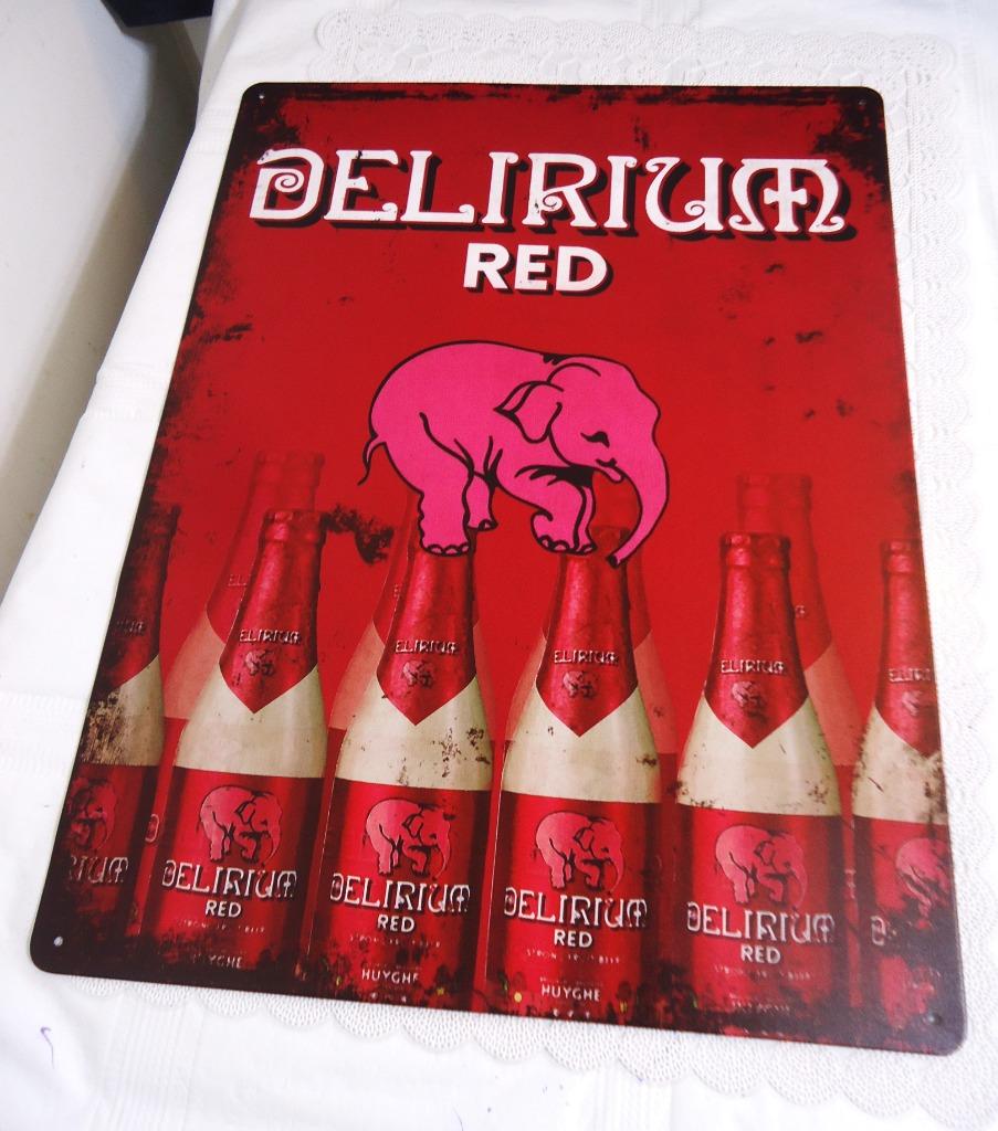 Bier Delirium Reclamebord Groot 40 x 30🤩🍺👀🤗😀🎁, Verzamelen, Merken en Reclamevoorwerpen, Ophalen of Verzenden, Zo goed als nieuw
