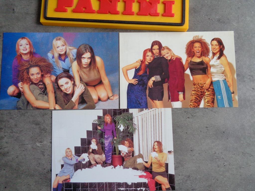 PANINI PRENTEN  POP SUPERSTARS THE SPICE GIRLS  ZELDZAAM, Ophalen of Verzenden