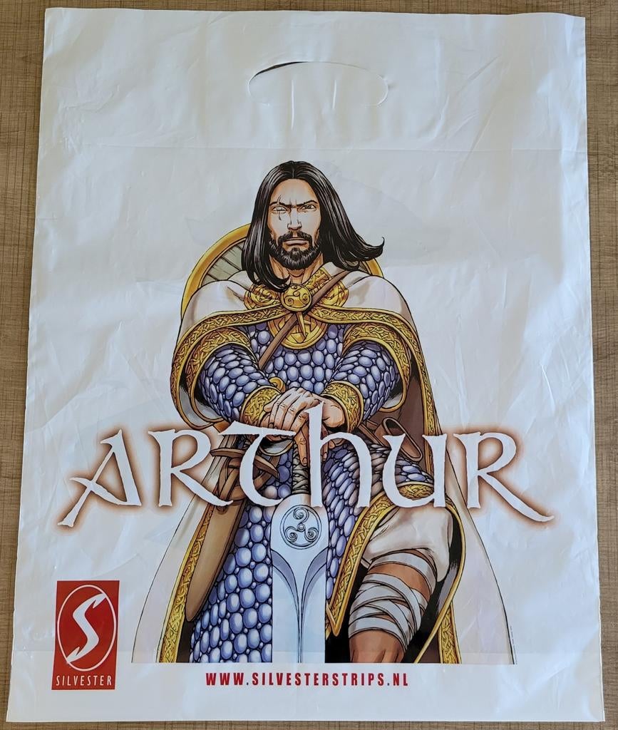 Stripreeks Arthur/ Stripreeks Okko: plastic tasje, Ophalen of Verzenden, Overige figuren, Gebruikt, Gebruiksvoorwerp