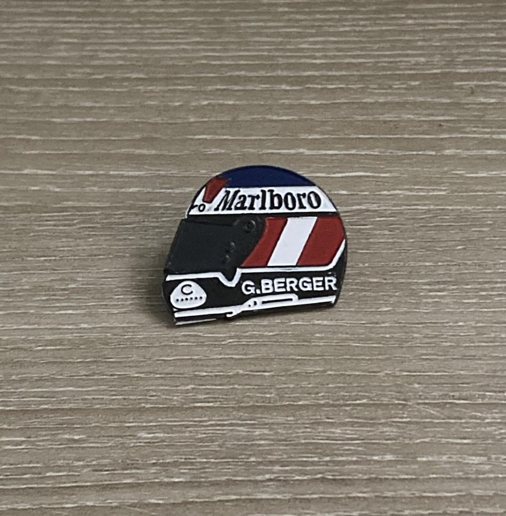 PIN - GERARD BERGER - FORMULE 1 - F1 - MARLBORO, Envoi, Utilisé, Sport, Insigne ou Pin's